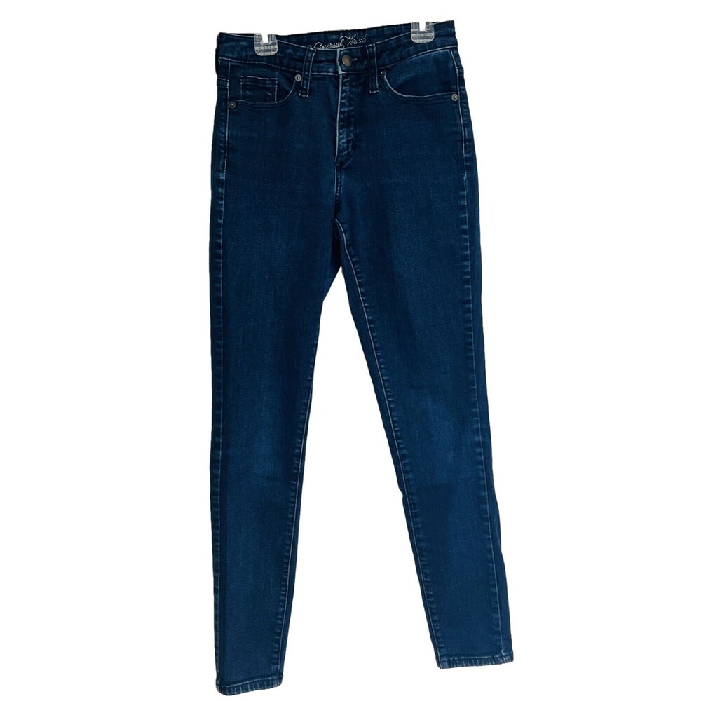 Universal Thread Jeans Womens Size 4 27 R Blue Denim Skinny High Rise Stretch